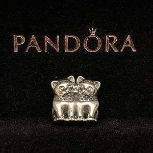 PANDORA Charm - Purrfect Together (Retired charm)